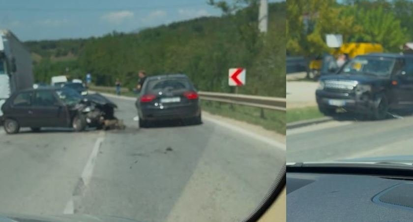 Aksident trafiku në Landovicë, përplasen tri vetura Aksident trafiku në Landovicë, përplasen tri vetura